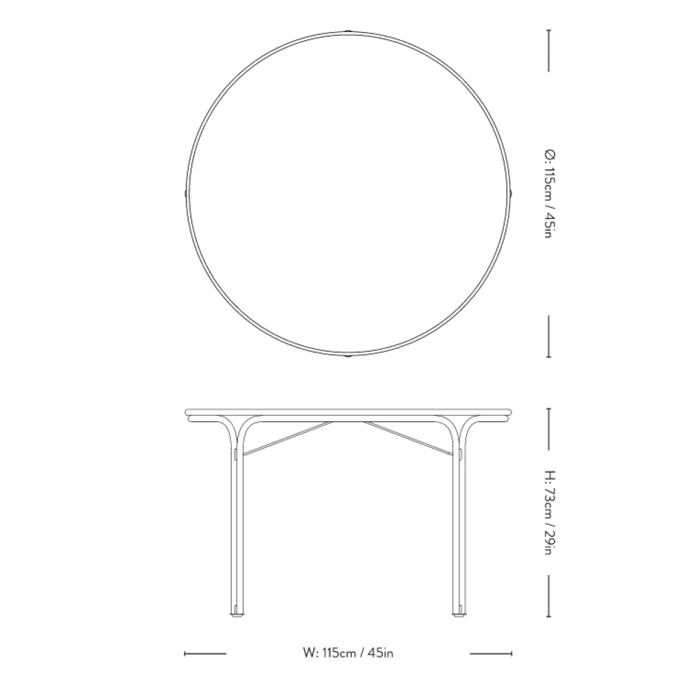 &Tradition Havemøbler>Thorvald SC98 Spisebord Ivory
