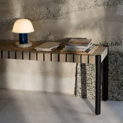 &Tradition Stue|Entré>TK4 Betty Bench Black Oak Natural Webbing