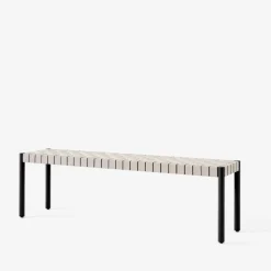 &Tradition Stue|Entré>TK5 Betty Bench Black Oak Natural Webbing