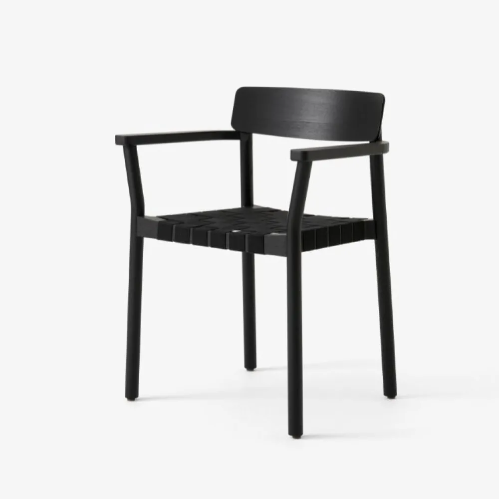 &Tradition Stue|Stole>TK9 Betty Chair Black Oak Black Webbing