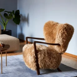 &Tradition Stue|Stole>Wulff ATD2 & ATD3 Honey Sheepskin Oiled Walnut