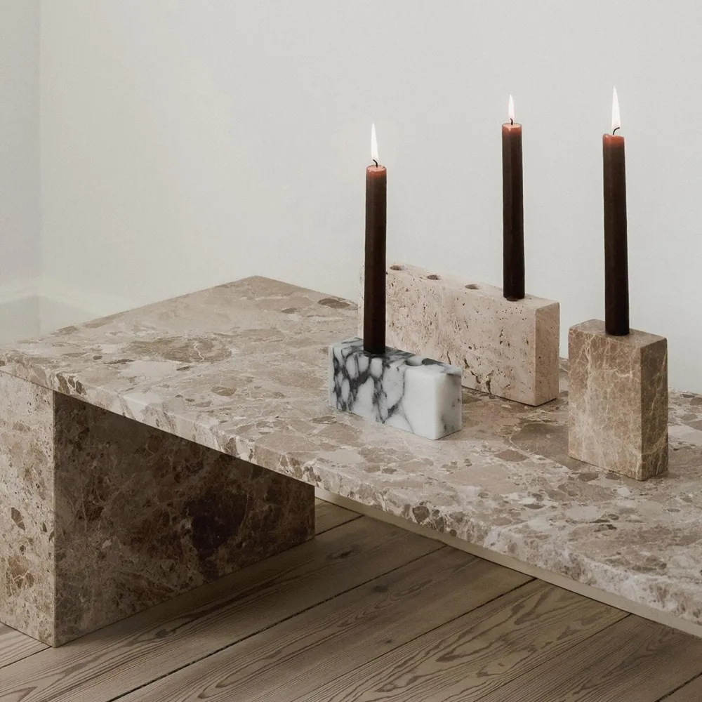 Wabi Sabi Nordic Andet Boligtilbehør|Lysestager>Epode Lysestage (2) Calacatta Violetta
