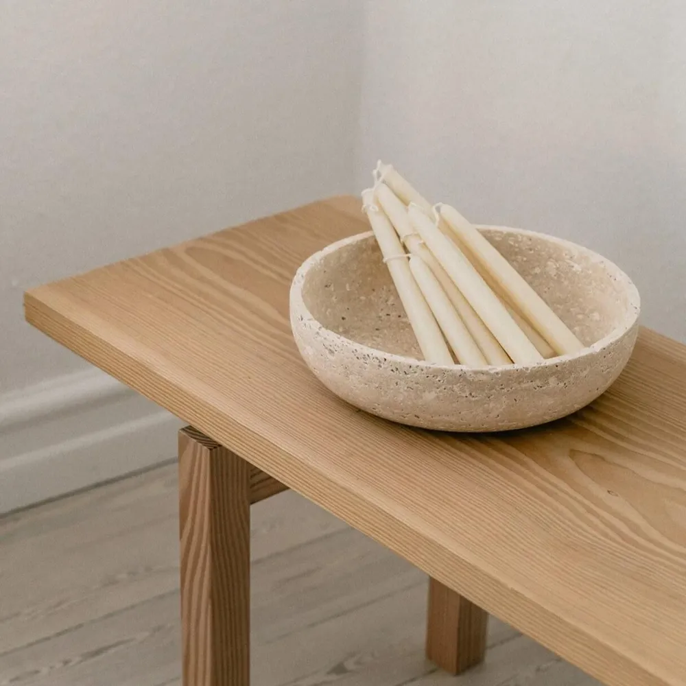 Wabi Sabi Nordic Andet Boligtilbehør>Hyben Skål Travertin Medium