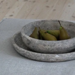 Wabi Sabi Nordic Andet Boligtilbehør>Hyben Skål Travertin Silver Medium