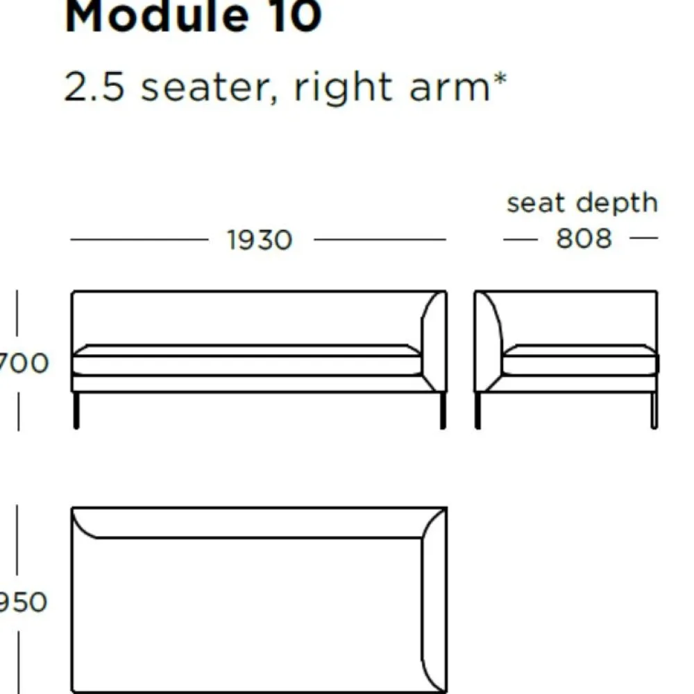 Wendelbo Sofaer|Stue>Blade Sofa Cala col. 06