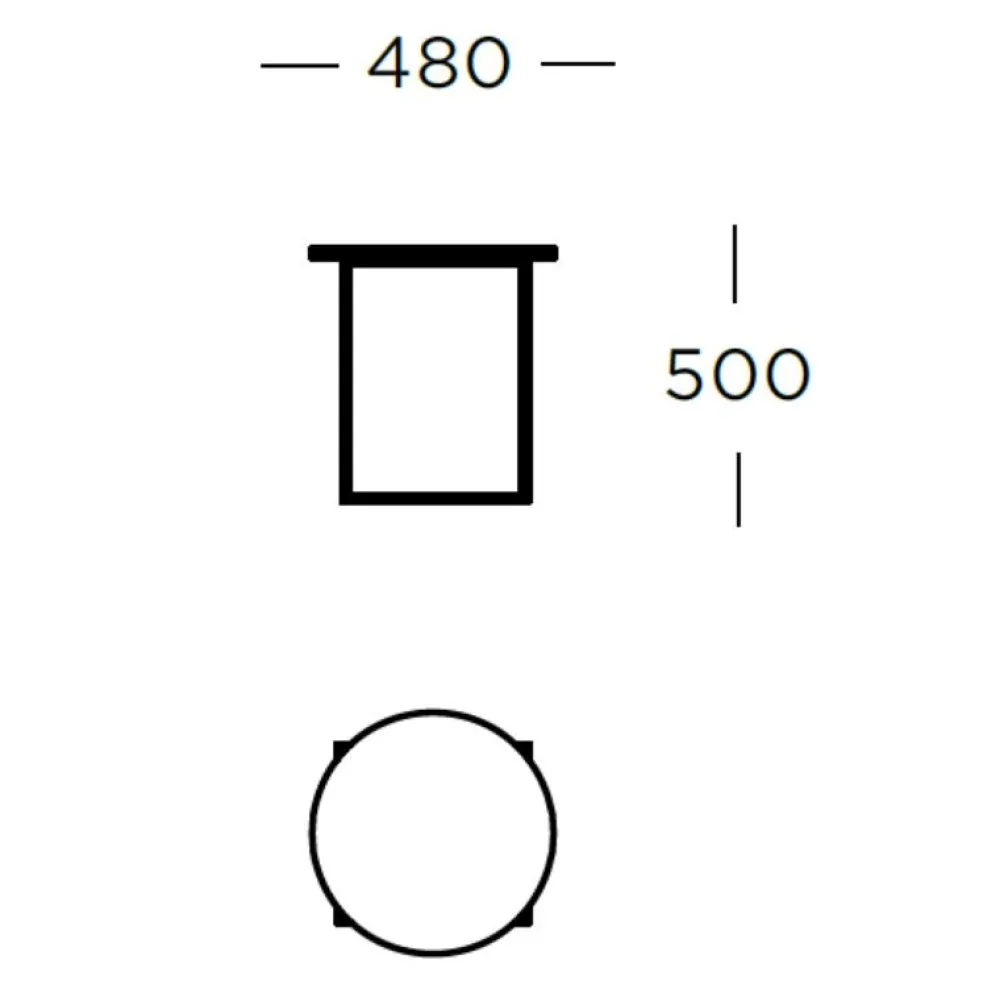 Wendelbo Stue>Circle Sidebord Sort