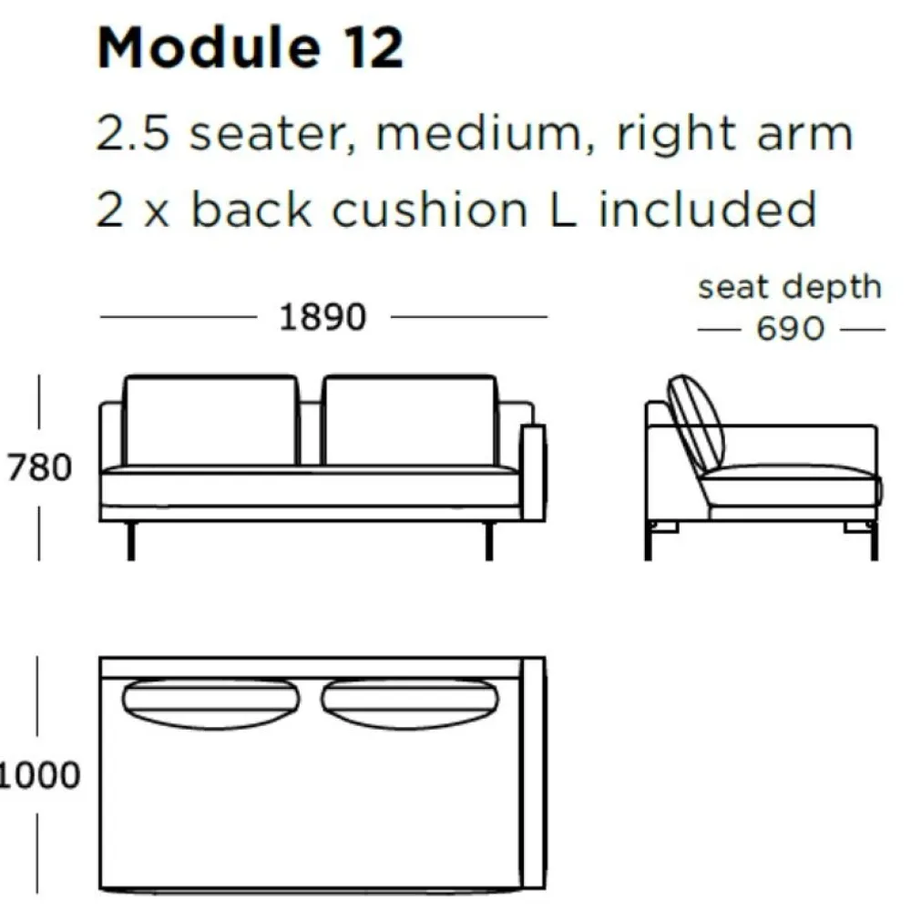 Wendelbo Sofaer|Stue>Edge V2 Sofa Venstrevendt Soft 03