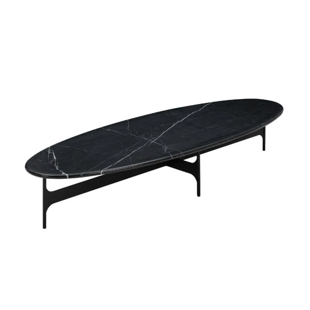 Wendelbo Borde|Stue>Floema Oval Sofabord Sort