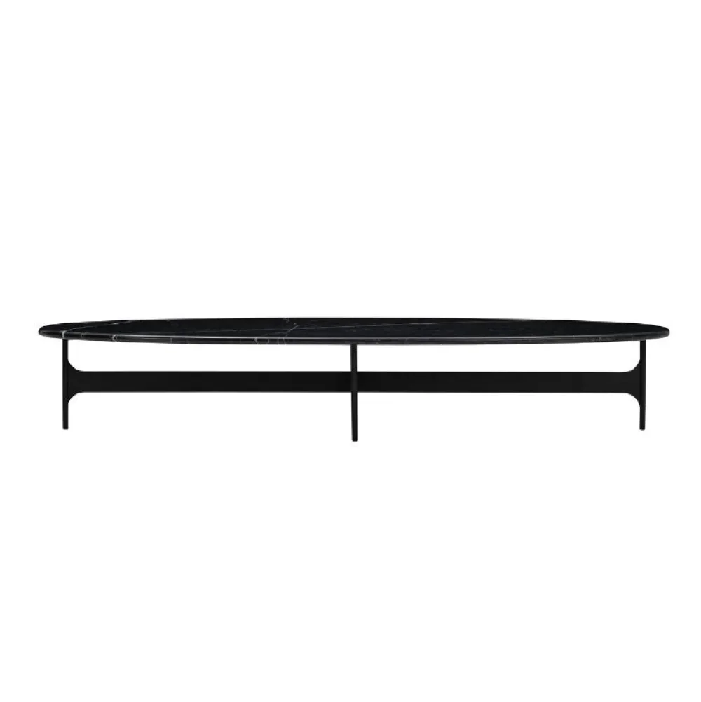 Wendelbo Borde|Stue>Floema Oval Sofabord Sort