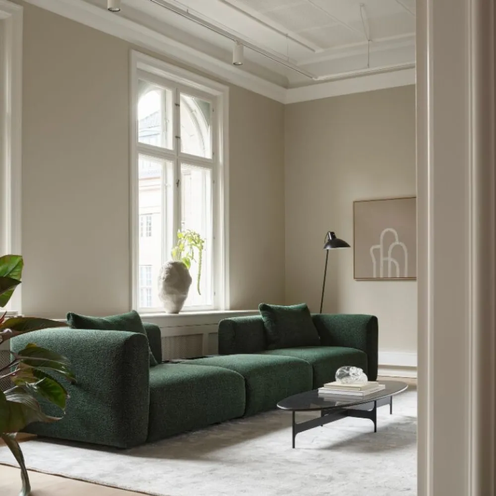Wendelbo Borde|Stue>Floema Oval Sofabord Sort