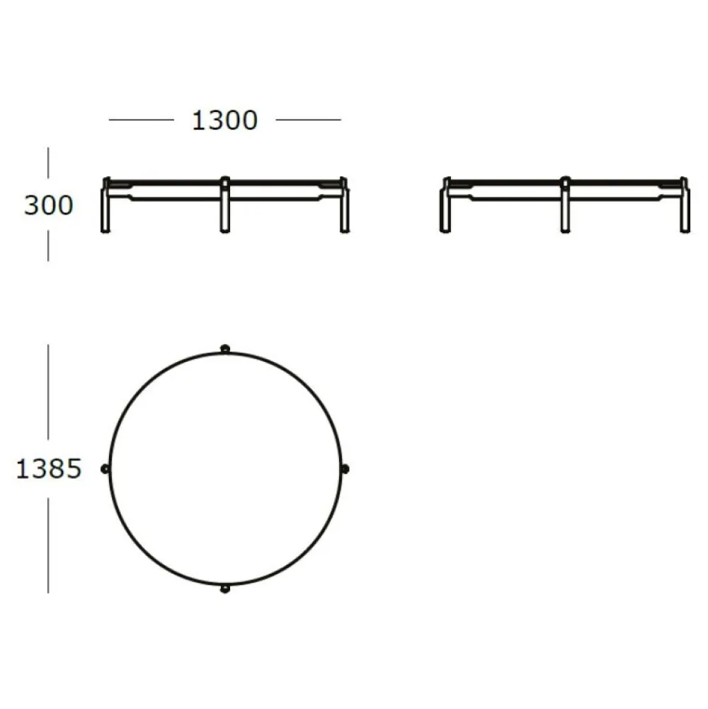Wendelbo Borde|Stue>Notch Round Extra Large Sofabord